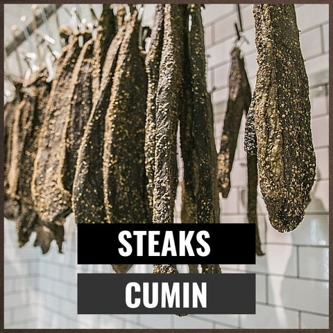 Steaks entiers biltong Cumin
